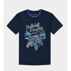 Men's Robert Graham Pickle Sport Club T-shirt In Navy Small Athletic Performance